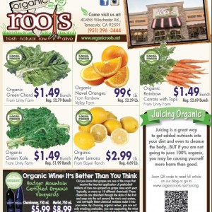 Dec 3 organic roots hot deals Ad cover